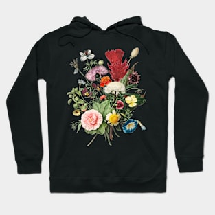 Bouquet of Flowers by an anonymous artist (1680). Hoodie